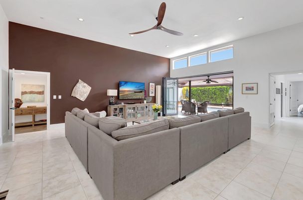 Interior, Living room, Recessed Lighting