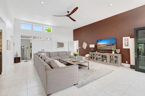 Interior, Living room, Recessed Lighting