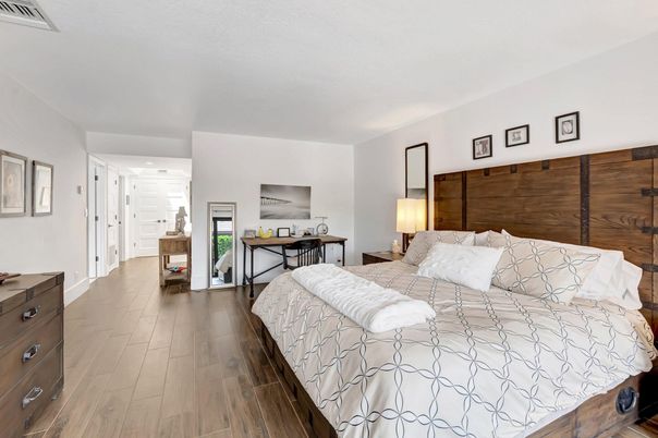 Bedroom, Interior, Wood Texture Flooring