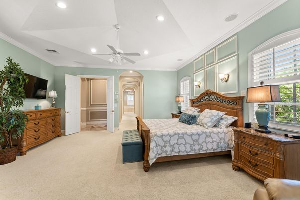 Bedroom, Interior, Recessed Lighting