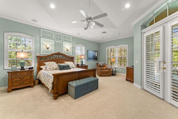 Bedroom, Interior, Recessed Lighting