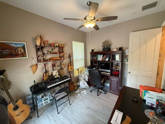 Home Office, Interior, Wood Texture Flooring