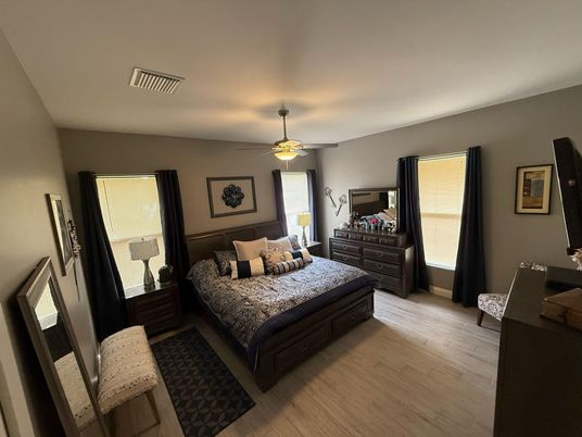 Bedroom, Interior, Wood Texture Flooring