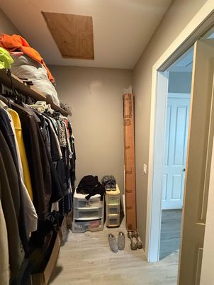 Interior, Walk-in Closets, Wood Texture Flooring