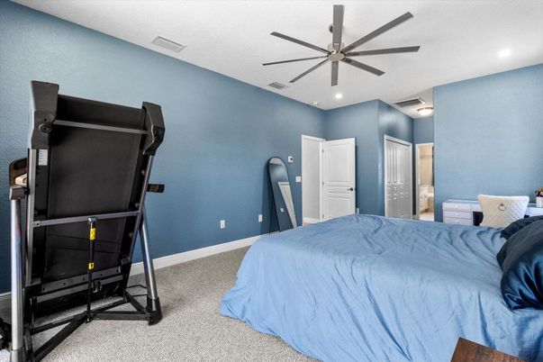 Bedroom, Interior, Recessed Lighting