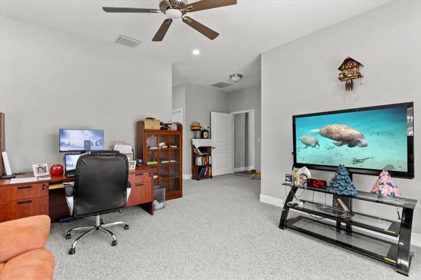Home Office, Interior, Recessed Lighting