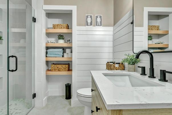 Bathroom, Glass Shower, Interior