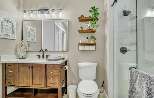 Bathroom, Glass Shower, Interior