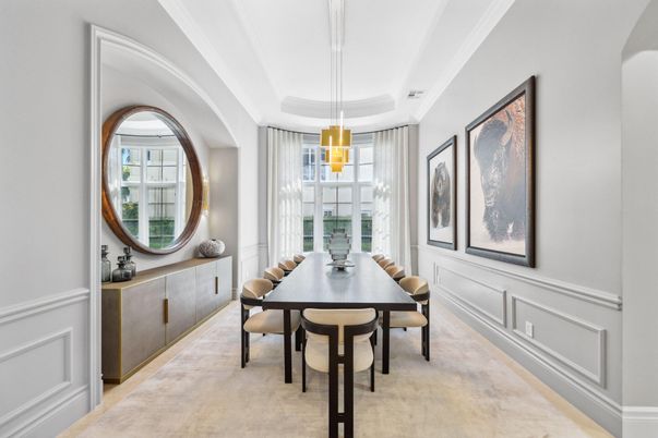 Dining room, Interior, Pendant Lights