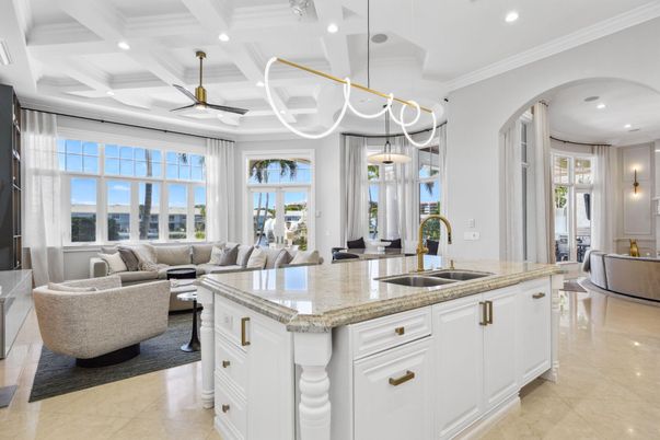 Interior, Kitchen, Living room, Pendant Lights, Recessed Lighting