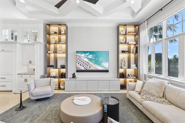 Interior, Living room, Recessed Lighting