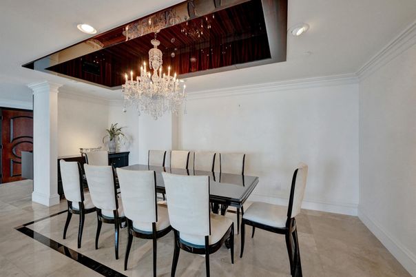 Chandelier, Dining room, Interior, Recessed Lighting