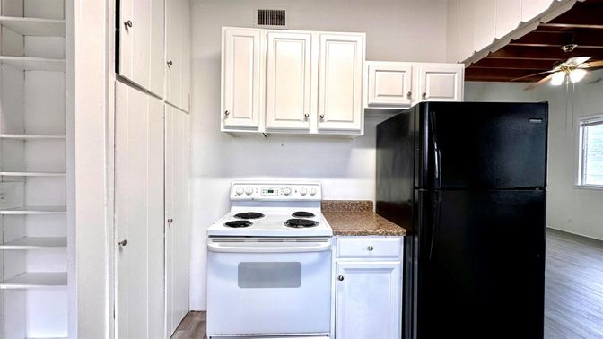 Interior, Kitchen, Wood Texture Flooring
