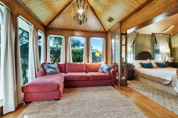 Bedroom, Interior, Wooden Ceilings, Wood Texture Flooring