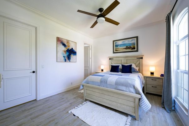 Bedroom, Interior, Wood Texture Flooring