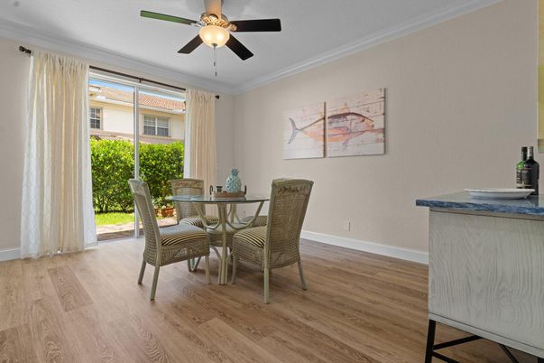Dining room, Interior, Wood Texture Flooring