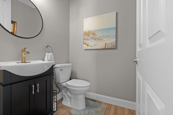 Bathroom, Interior, Wood Texture Flooring