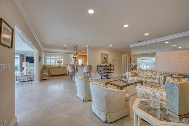 Dining room, Interior, Kitchen, Living room, Pendant Lights, Recessed Lighting