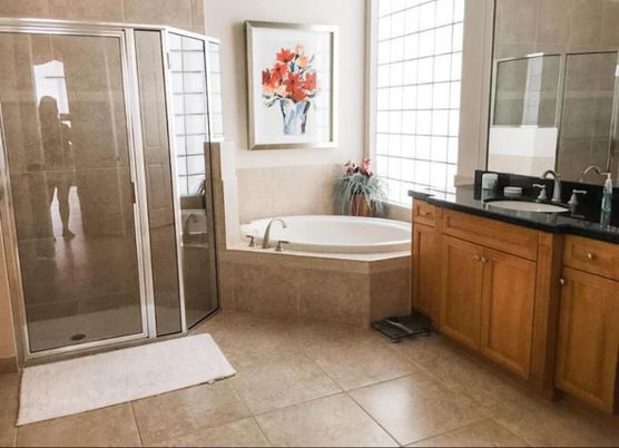 Bathroom, Glass Shower, Interior