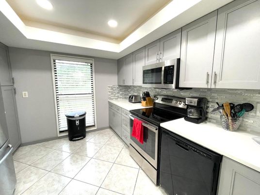 Interior, Kitchen, Recessed Lighting, Stainless Steel Appliances
