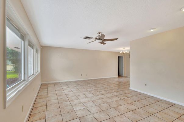 Chandelier, Empty room, Interior