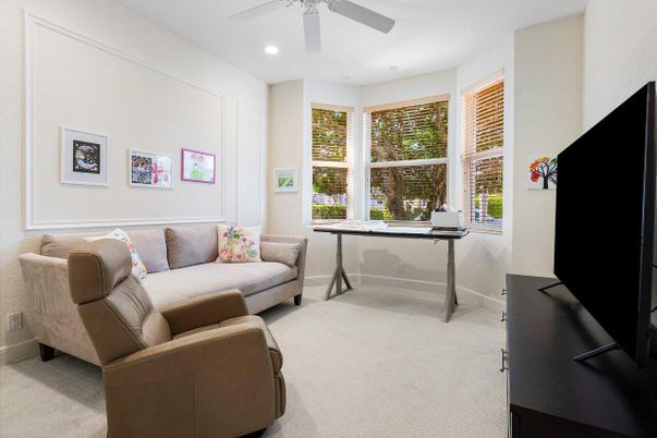 Home Office, Interior, Recessed Lighting