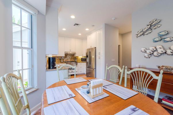 Dining room, Interior, Kitchen, Recessed Lighting, Stainless Steel Appliances