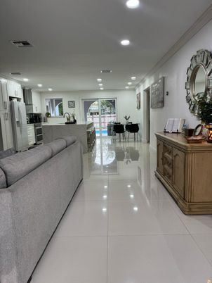 Interior, Kitchen, Living room, Recessed Lighting, Stainless Steel Appliances