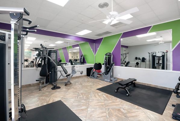 Fitness Equipment, Interior, Recessed Lighting