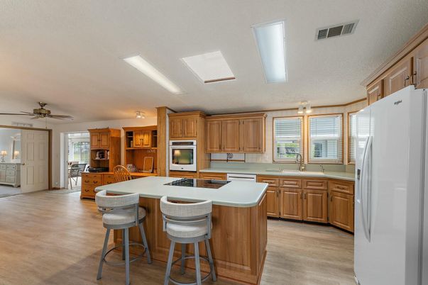 Interior, Kitchen, Wood Texture Flooring