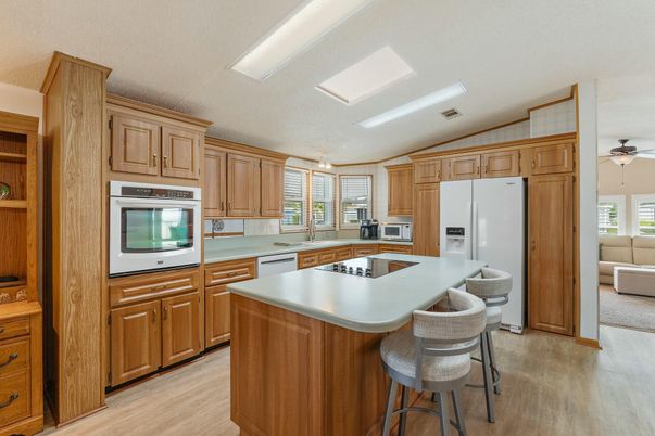 Interior, Kitchen, Wood Texture Flooring