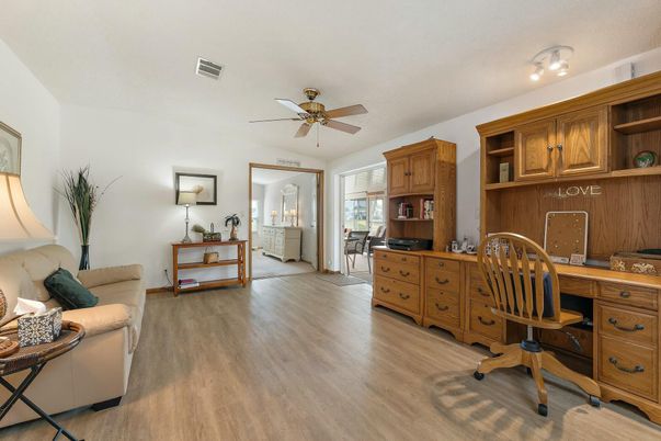 Home Office, Interior, Wood Texture Flooring