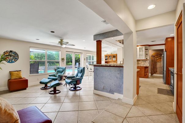 Interior, Living room, Recessed Lighting