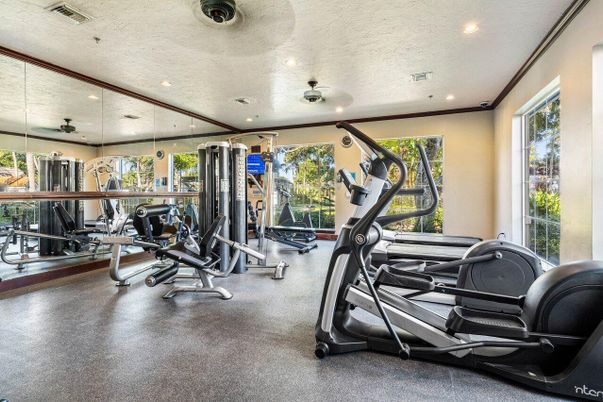 Fitness Equipment, Gym, Interior, Recessed Lighting