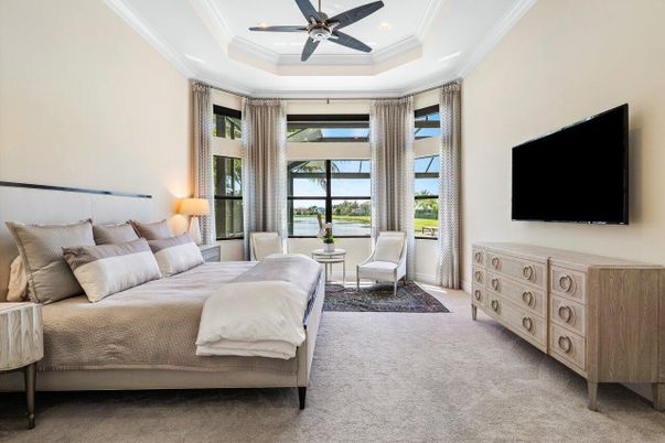 Bedroom, Interior, Recessed Lighting