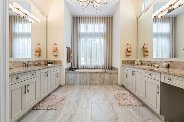 Bathroom, Chandelier, Dual Sink Vanities, Interior