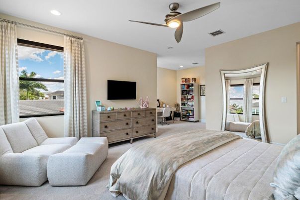 Bedroom, Interior, Recessed Lighting