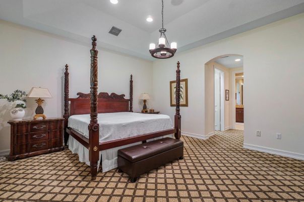 Bedroom, Interior, Pendant Lights, Recessed Lighting