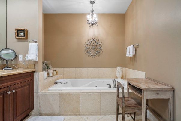 Bathroom, Chandelier, Interior