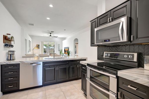 Interior, Kitchen, Recessed Lighting, Stainless Steel Appliances