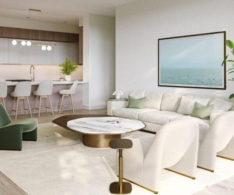 Interior, Kitchen, Living room, Pendant Lights, Wood Texture Flooring
