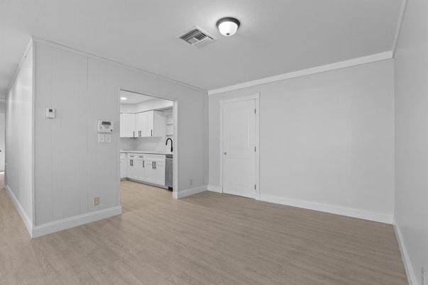 Empty room, Interior, Kitchen, Wood Texture Flooring