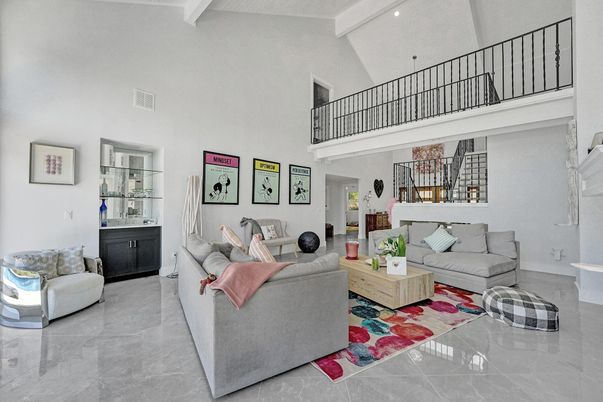 Interior, Living room, Recessed Lighting