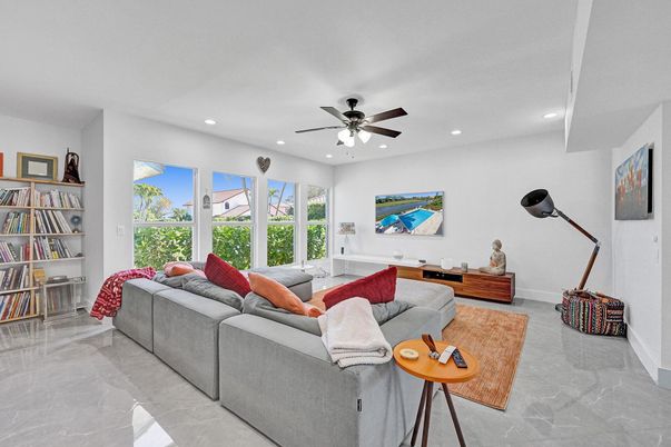 Interior, Living room, Recessed Lighting