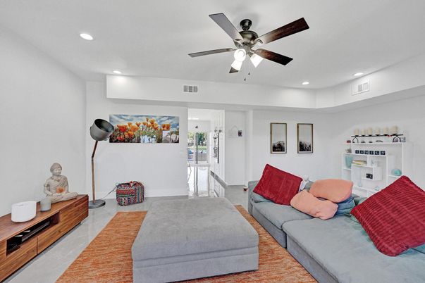 Interior, Living room, Recessed Lighting