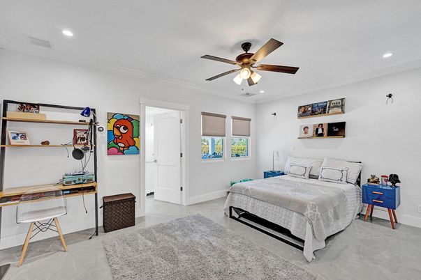 Bedroom, Interior, Recessed Lighting