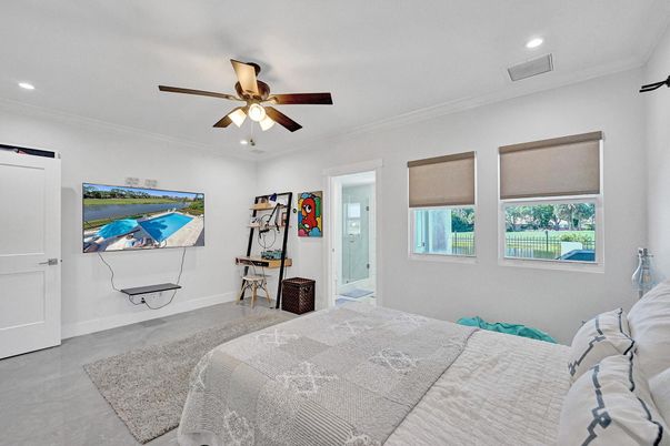 Bedroom, Interior, Recessed Lighting