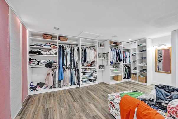 Interior, Recessed Lighting, Walk-in Closets, Wood Texture Flooring