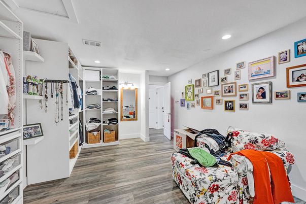 Interior, Recessed Lighting, Walk-in Closets, Wood Texture Flooring