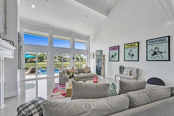 Fireplace, Interior, Living room, Recessed Lighting
